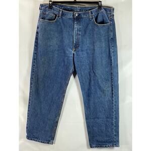LEVI’S Men’s Medium Blue 550 Relaxed-Fit Five-Pocket Denim Jeans SZ 46X30